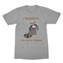 Funny Raccoon Shirt I Workout So I Can Eat Garbage Raccoons Shirt