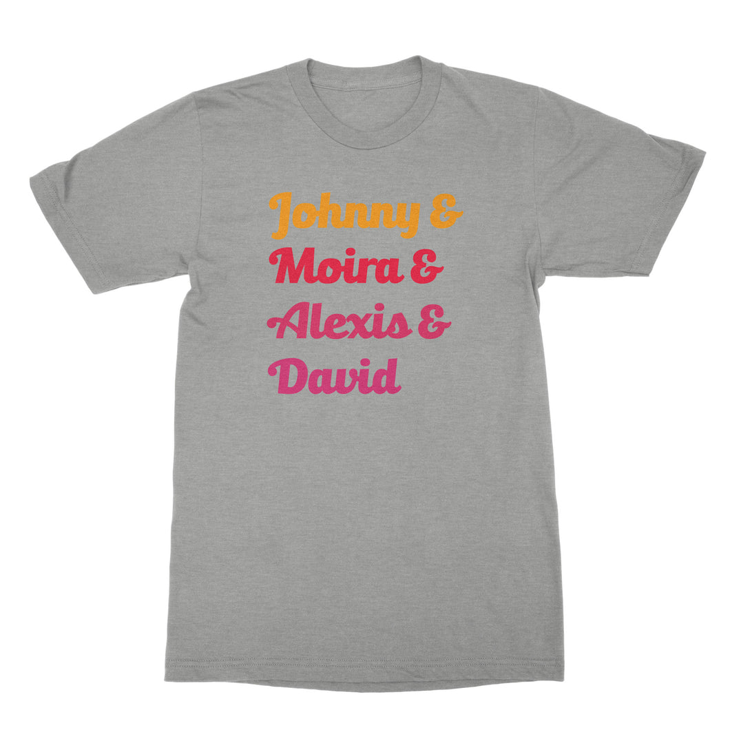 Schitts Creek Shirt Johnny Moira David Alexis Schitts Creek Name Shirt