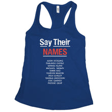 Say Their Names Black Lives Matter Tank Top Women Civil Rights Tank