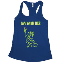 Pro Immigration Tank Top Women Im With Her Statue of Liberty Tank