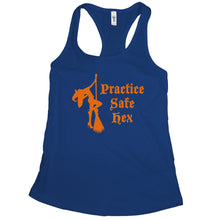 Practice Safe Hex Tank Womens Funny Witch Tank Tops for Women