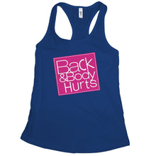 Back and Body Hurts Tank Funny Workout Tanks for Women