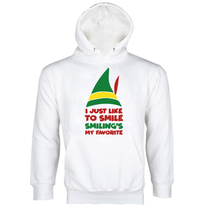 Buddy the Elf Hoodie I Just Like to Smile Smiling's My Favorite