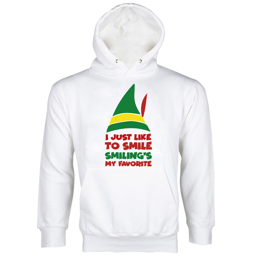Buddy the Elf Hoodie I Just Like to Smile Smiling's My Favorite