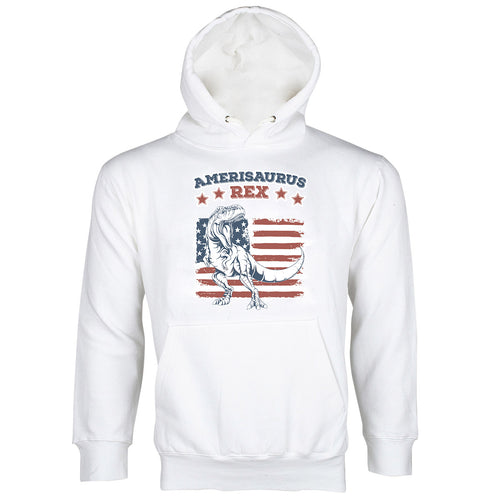 Amerisaurus Rex Hoodie 4th of July Dinosaur Hoodie Funny T Rex Hoodie