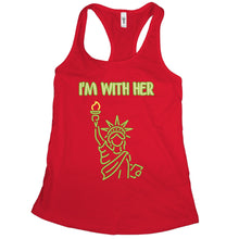 Pro Immigration Tank Top Women Im With Her Statue of Liberty Tank