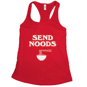 Send Noods Tank Womens Ramen Noodle Tank Funny Workout Tanks