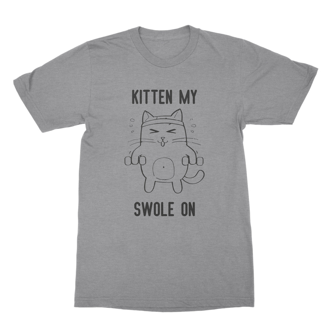 Funny Kitten T Shirt Kitten My Swole On Shirt Cat Workout Shirt