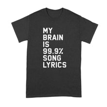 My Brain is 99% Song Lyrics Tshirt Brain Song Lyrics Shirt