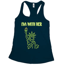Pro Immigration Tank Top Women Im With Her Statue of Liberty Tank
