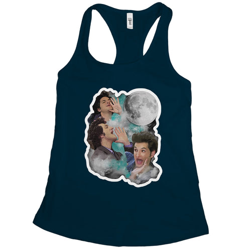 Three Jean Moon Tank Top Jean Ralphio Tank Top