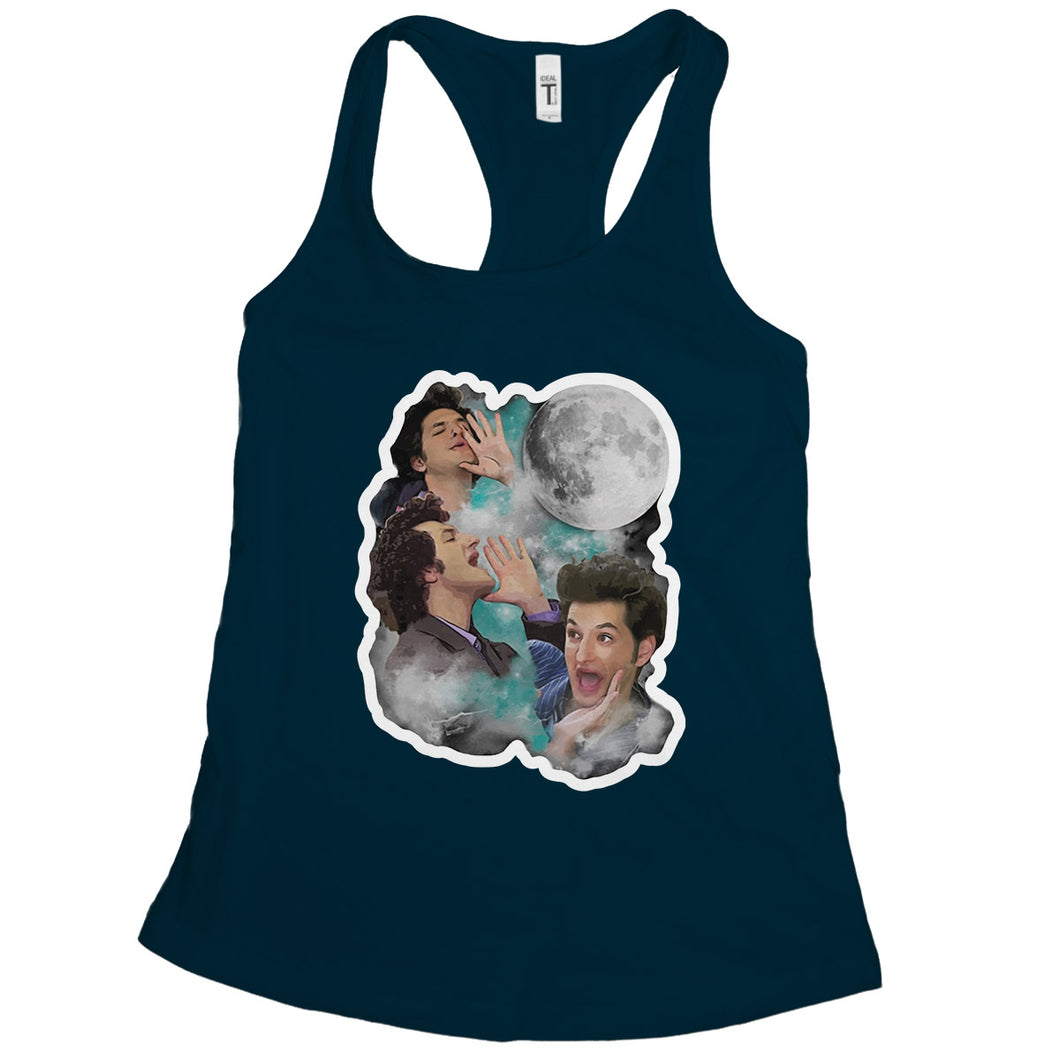 Three Jean Moon Tank Top Jean Ralphio Tank Top