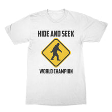Funny Sasquatch Tshirt Hide and Seek Champion Shirt Bigfoot