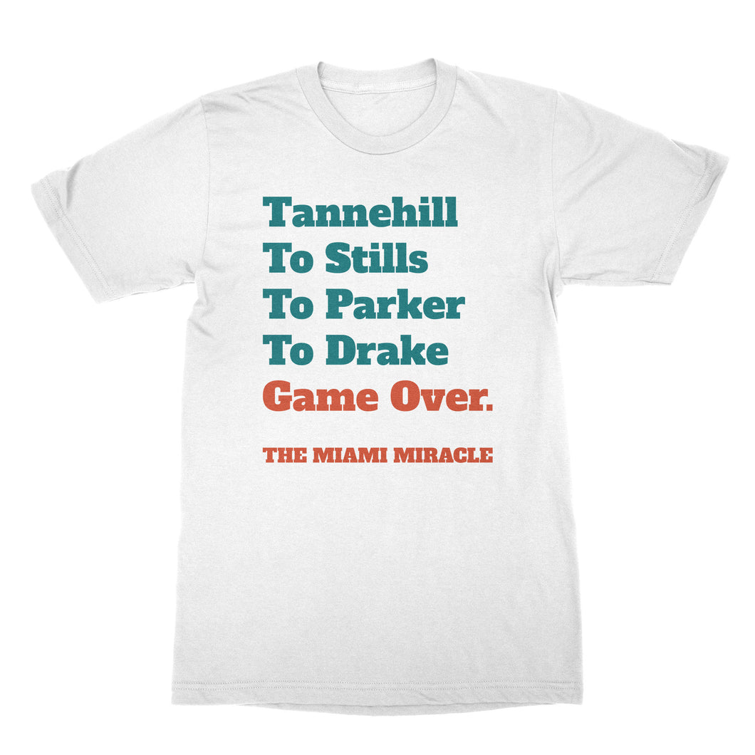 Miami Miracle Shirt Dolphins Football Shirt Miami Miracle