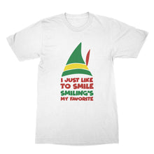 Buddy the Elf Shirt I Just Like to Smile Smiling's My Favorite Shirt