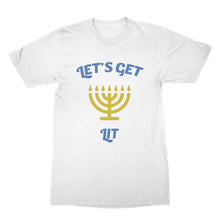 Funny Hanukkah Holiday Shirts Lets Get Lit Hanukkah Shirt Chanukah Shirt