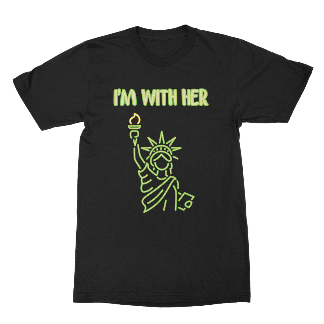 Pro Immigration T-shirt Im With Her Statue of Liberty Shirt