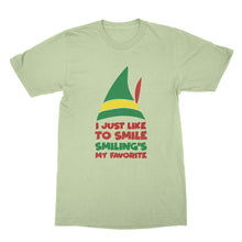 Buddy the Elf Shirt I Just Like to Smile Smiling's My Favorite Shirt