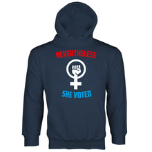 Nevertheless She Voted Hoodie Blue Wave Hoodie Never The Less She Persisted Hoodie