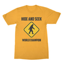 Funny Sasquatch Tshirt Hide and Seek Champion Shirt Bigfoot