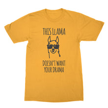 This Llama Doesnt Want Your Drama Shirt Tshirt Funny Llama Shirt No Drama Llama