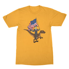 Ronald Reagan Riding a Velociraptor Shirt Funny Reagan Shirt