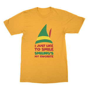 Buddy the Elf Shirt I Just Like to Smile Smiling's My Favorite Shirt