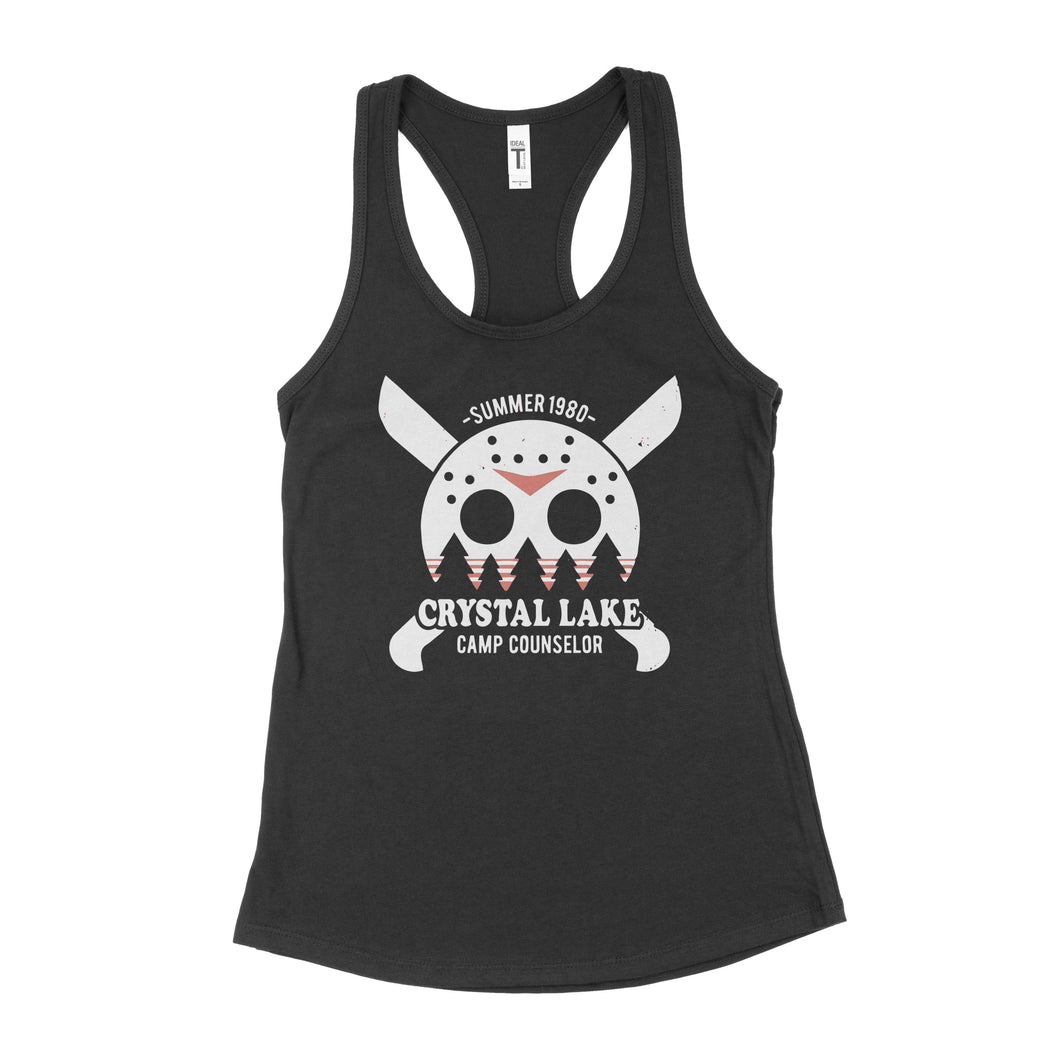 Camp Crystal Lake Tank Top Womens Horror Movie Tank Top Women