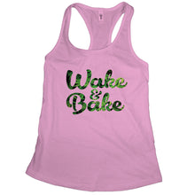 Wake and Bake Tank Top Stoner Tanks for Women Cannabis Clothes for Women