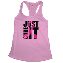 Just Cure It Breast Cancer Awareness Tank Tops for Women Just Cure It