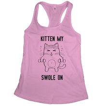 Kitten Tank Top Women Kitten My Swole On Tank Cat Workout Tank Top Women