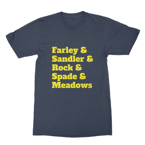 Jonah Hill Shirt Sandler and Farley and Rock and Spade and Meadows SNL