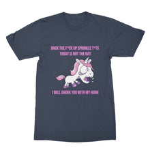 Back the F Up Unicorn Shirt I Will Shank You With My Horn Shirt