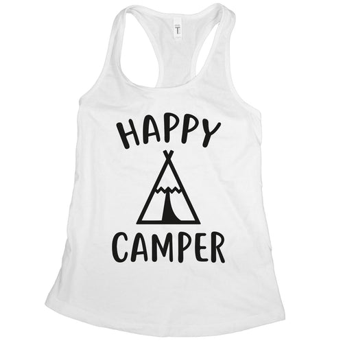 Happy Camper Tank Top Women Camping Tank Tops Women