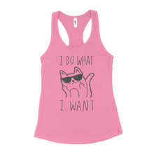I Do What I Want Cat Tank Top Funny Cat Tank Tops for Women