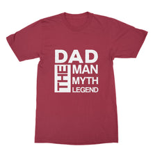 Dad the Man the Myth the Legend Tshirt Fathers Day Tshirts Funny Dad Shirts