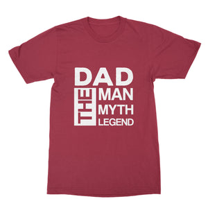 Dad the Man the Myth the Legend Tshirt Fathers Day Tshirts Funny Dad Shirts