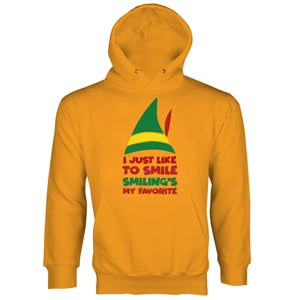 Buddy the Elf Hoodie I Just Like to Smile Smiling's My Favorite