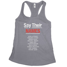 Say Their Names Black Lives Matter Tank Top Women Civil Rights Tank