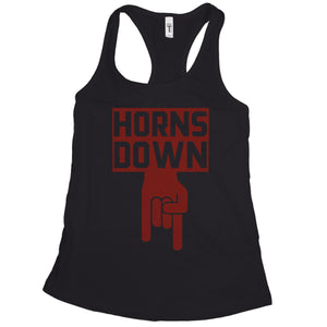 Horns Down Tank Top Womens Horns Down Oklahoma