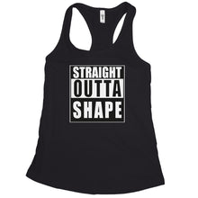 Straight Outta Shape Tank for Women Funny Gym Tanks for Women