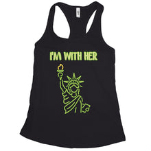 Pro Immigration Tank Top Women Im With Her Statue of Liberty Tank