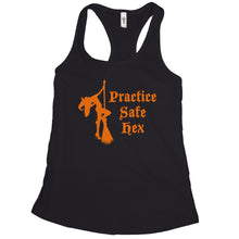 Practice Safe Hex Tank Womens Funny Witch Tank Tops for Women
