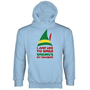 Buddy the Elf Hoodie I Just Like to Smile Smiling's My Favorite
