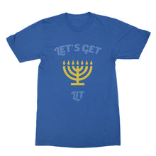 Funny Hanukkah Holiday Shirts Lets Get Lit Hanukkah Shirt Chanukah Shirt