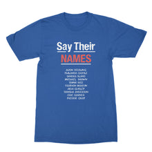 Say Their Names Black Lives Matter T-Shirt Civil Rights Shirts
