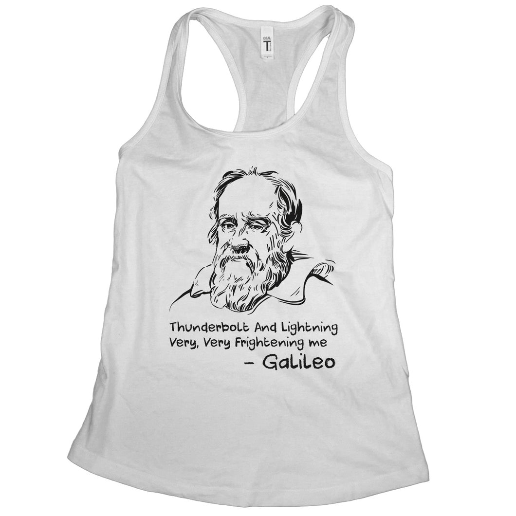 Galileo Tank Top Thunderbolt and Lightning Very Very Frightening Me