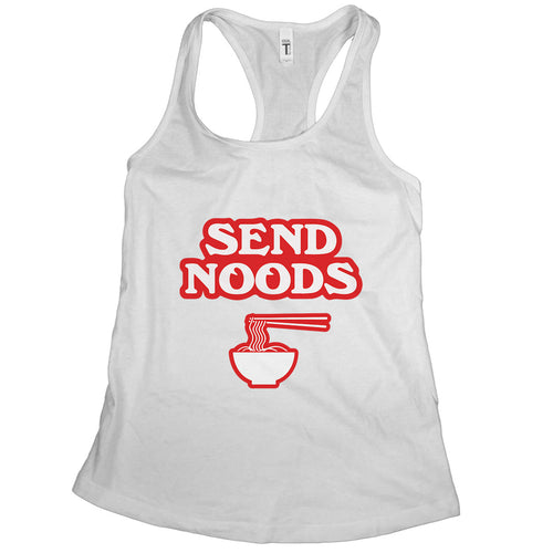 Send Noods Tank Womens Ramen Noodle Tank Funny Workout Tanks