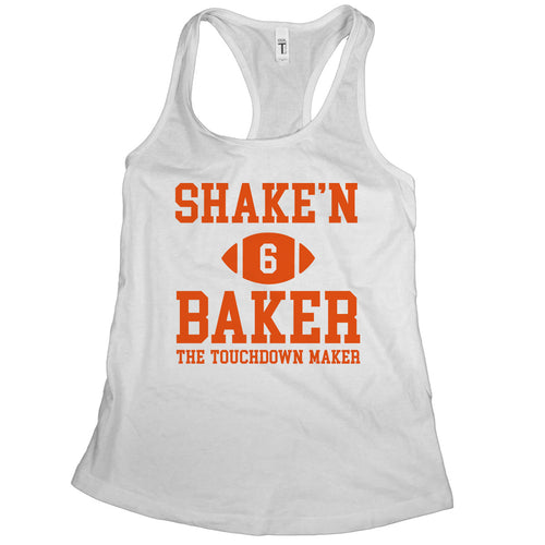 Baker Mayfield Tank Top Womens Shake and Baker the Touchdown Maker