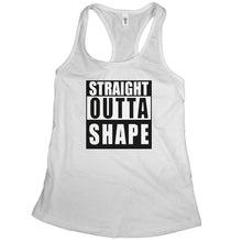 Straight Outta Shape Tank for Women Funny Gym Tanks for Women